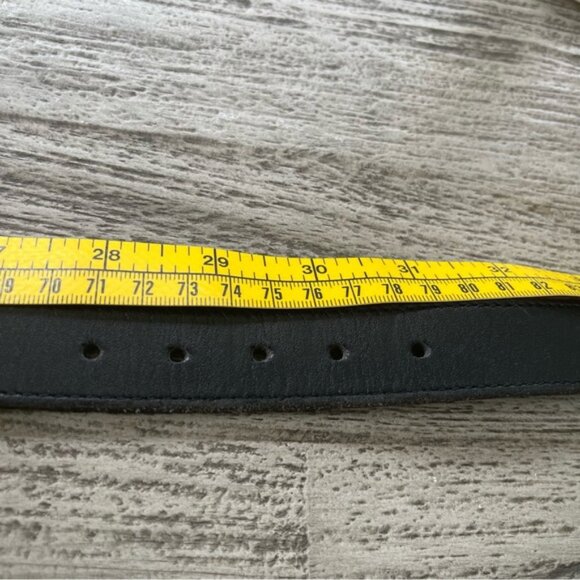 Vintage Brighton Honest Black Leather Belt with Silver Animal Accents Size 30” - Picture 6 of 6
